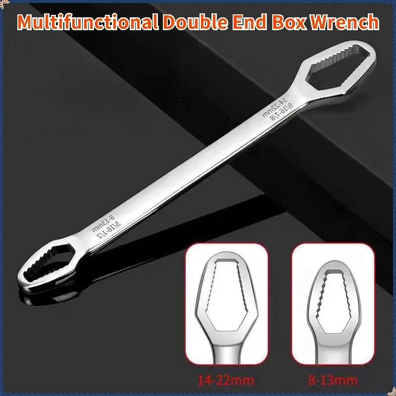 GEFENSI 3-17mm8-22mm Universal Torx Wrench Adjustable Multifunction Wrench Board Double-head Multipurpose Torx Spanner Repair Ha