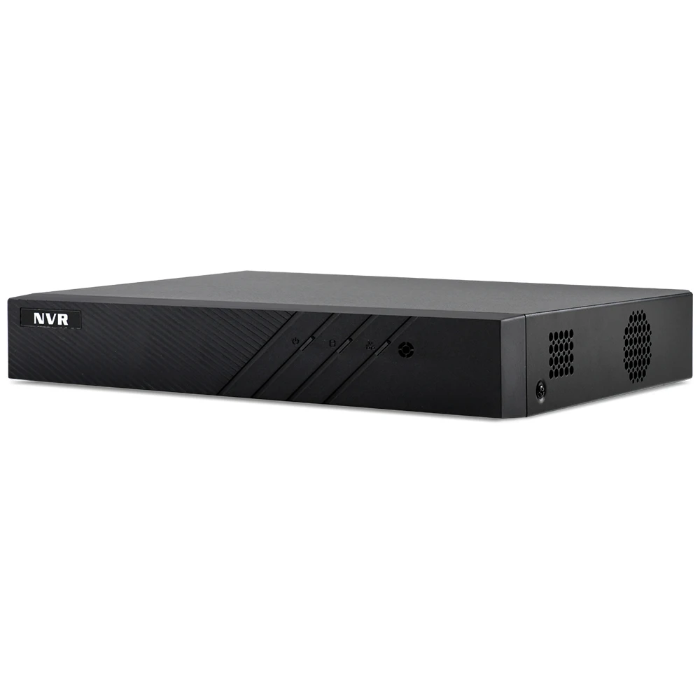 Hikvision Compatible Mini 1U 4 PoE NVR HDMI & VGA for 6 MP/4 MP/3 MP/1080p IP Camera Plug & Play 1 SATA H.265+