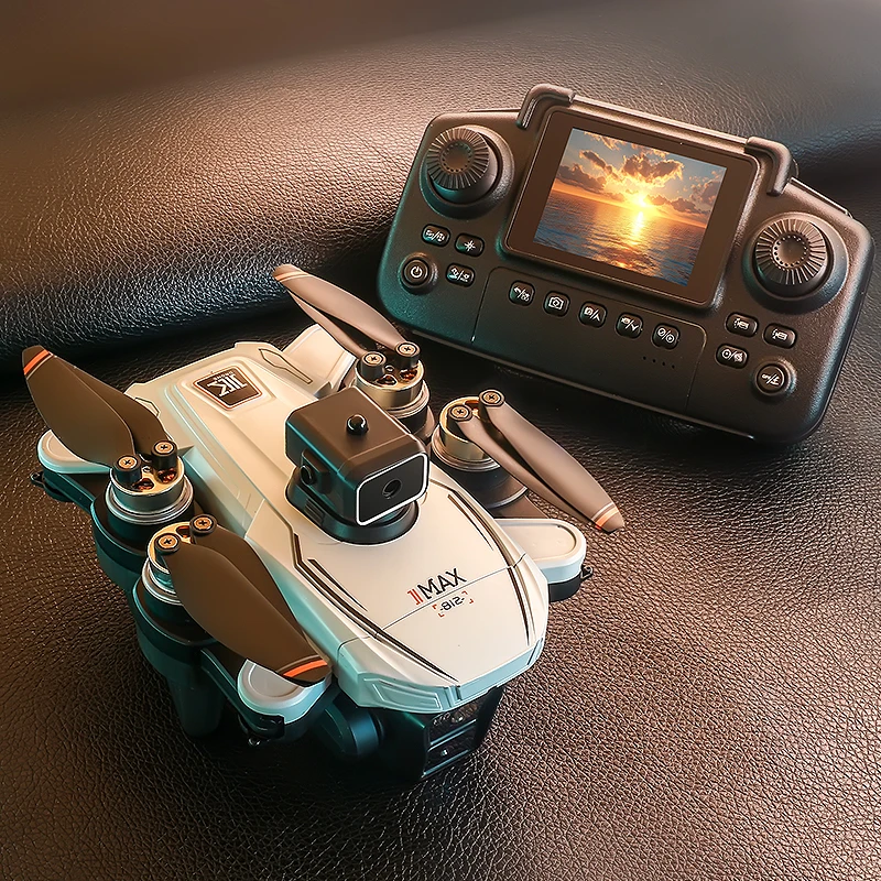

K812 WIFI FPV 4K Three Camera Drone 360 ° Flip Obstacle Avoidance Optical Flow Hover Quadcopter New LCD Screen Remote Control