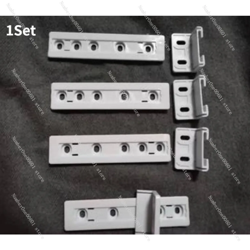 1 סט למקרר שקופיות דלת רכבת ערכת מקרר דלת מדריך הזזה ארון משולב ערכת