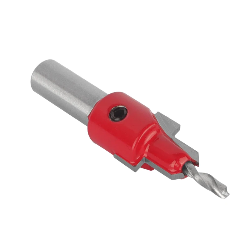 10MM Shank Red Hss Woodworking Countersink Drill Bits Set Screw Extractor Drill Bit Milling Cutter for Wood Cutters Tools