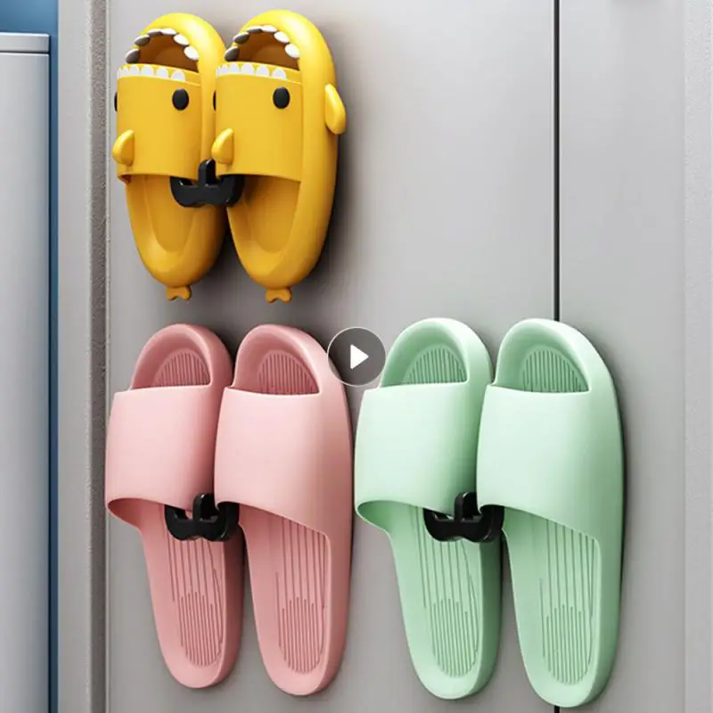 Slippers Rack Easy To Assemble No Need For Drilling Or Punching Decorative Best Feature Design Wall Mounted Slipper Rack