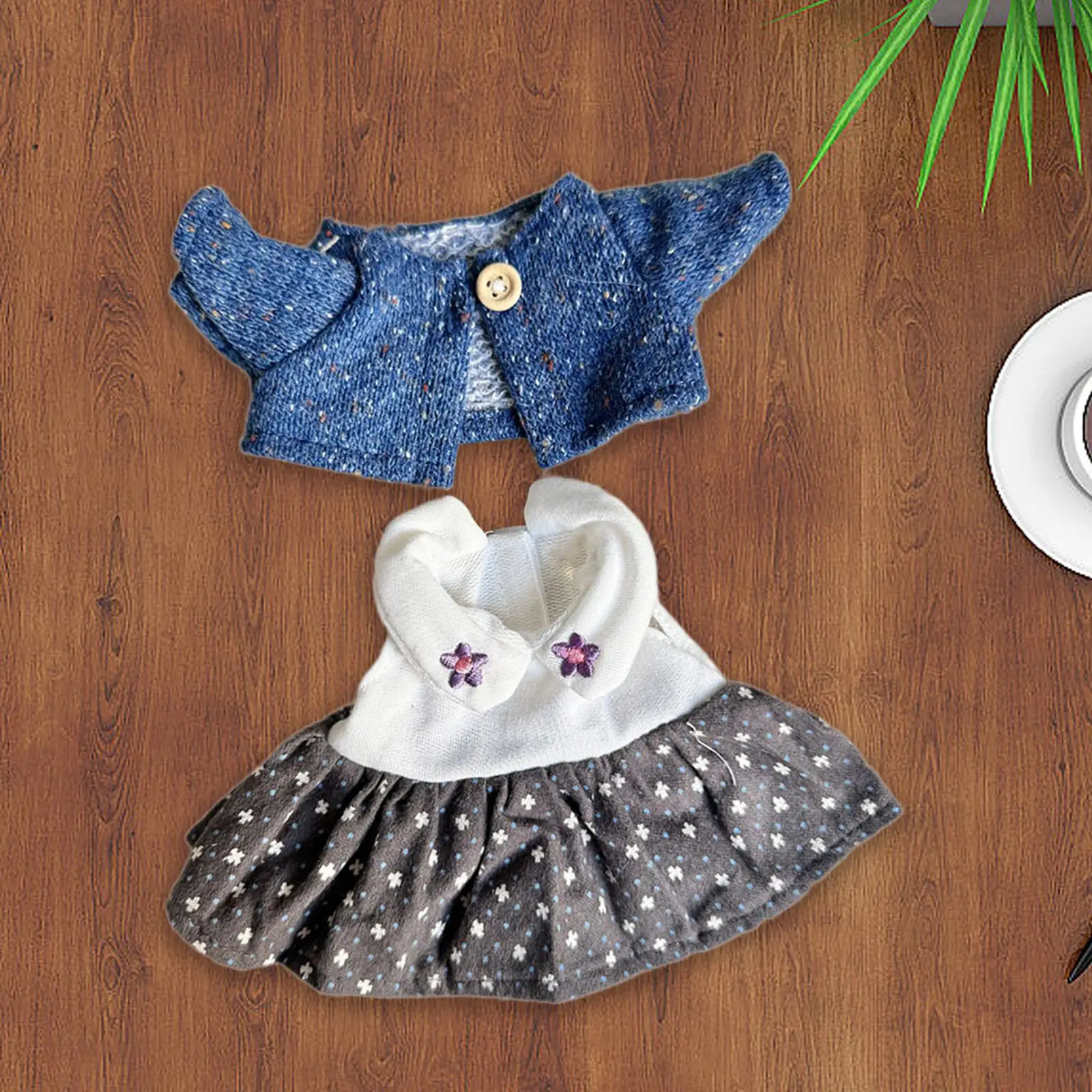 

Одежда для плюшевых кукол 20 см, мягкие, плюшевые аксессуары для кукол, платье для куклы и свитер