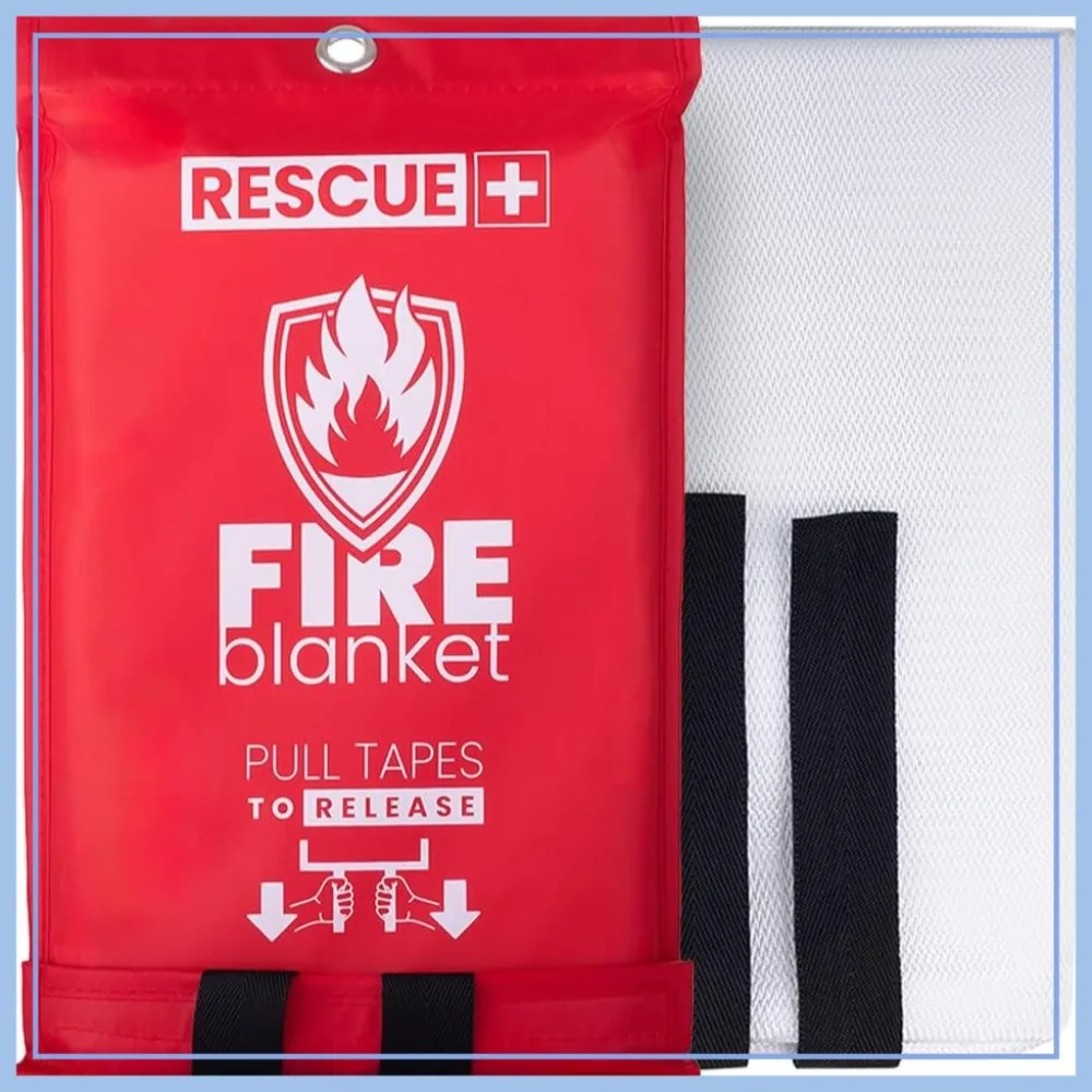 

Emergency Fire Blanket 40x40" Fiberglass for Home, Kitchen, Car, Camping - 1 Pack
