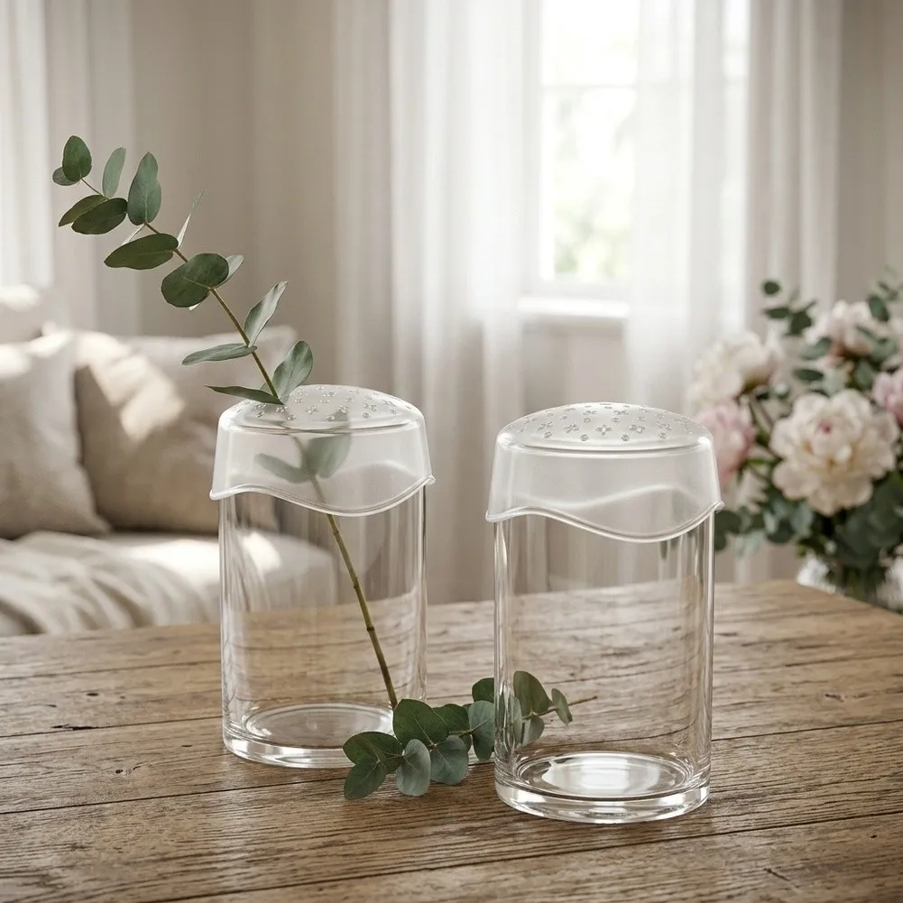 Flower Grid for Vase Arrangements Using Soft Silicone Material - Washable Odorless Floral for stem Organizer for Indoor Use