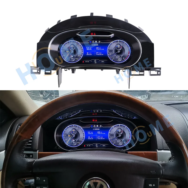 

Upgrade Speedometer Screen for Touareg LCD Dashboard Modification Smart Car Digital Cluster Instrument Panel Linux