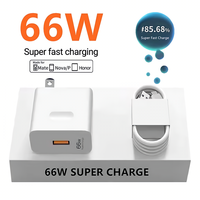 US 66W 6A USB Super Fast Charger For Huawei Mate 40 50 60 P50 Nova 11 12s 13i Honor 200 X8b X9 Magic 3 4 5 Type C Charging Cable
