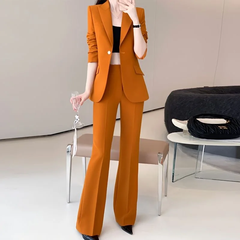 

Ele Profional Women's Faion Set High Quali Slimming Two-Piece Suit Spring 2025 Sli Korean Brand Hanfang Qian