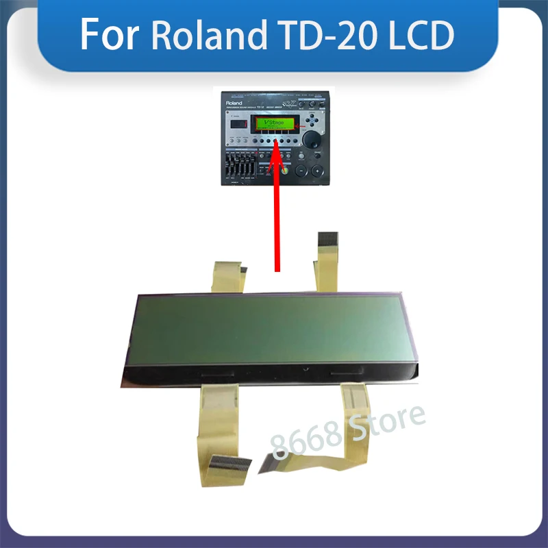 Original New For Roland TD20 TD12 LCD Display  TD-12 TD-20 Screen Digitizer Sensor Panel Assembly With Service Tools