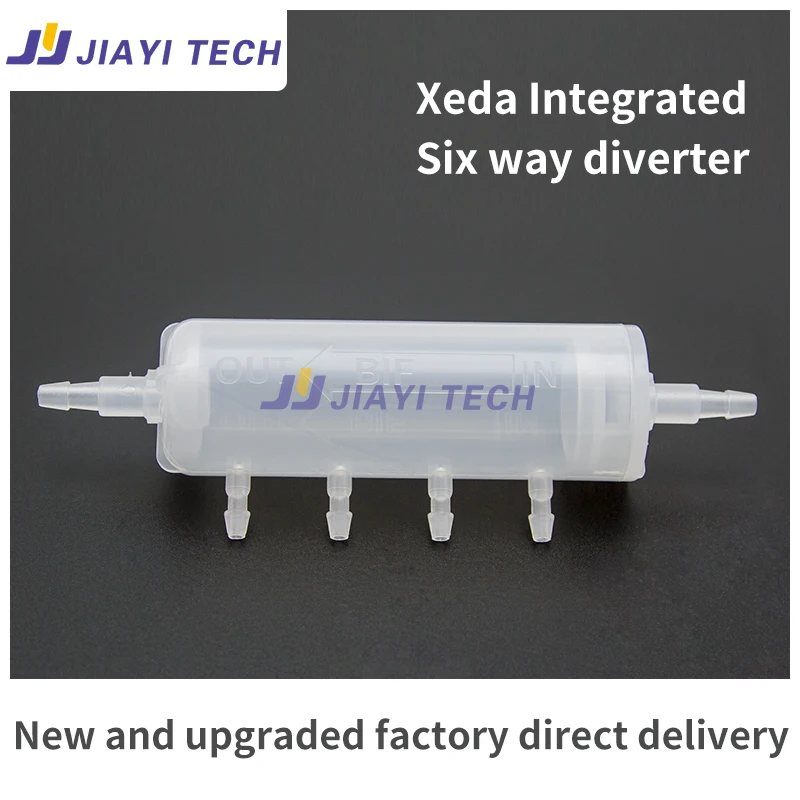 

2Pcs Printer Part For Xeda Ink Circulation Splitter Diverter Buffer Bottle Filter Ink Circulation System Connect 5*3mm Ink Tube