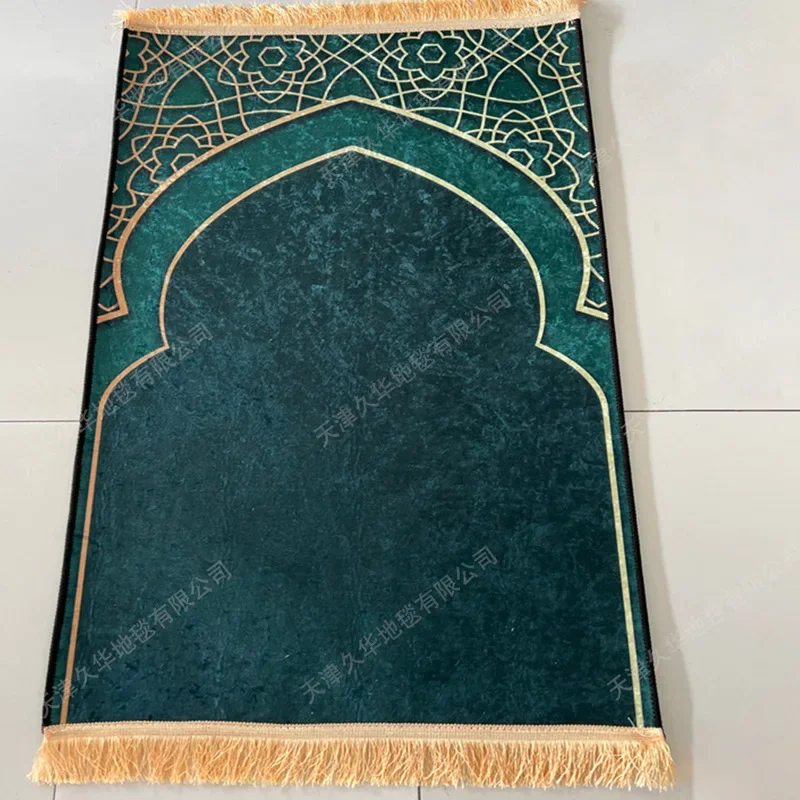 Gold diamond plush thickened adult worship blanket worship blanket pilgrimage mat carpet floor mat prayer mat rugs