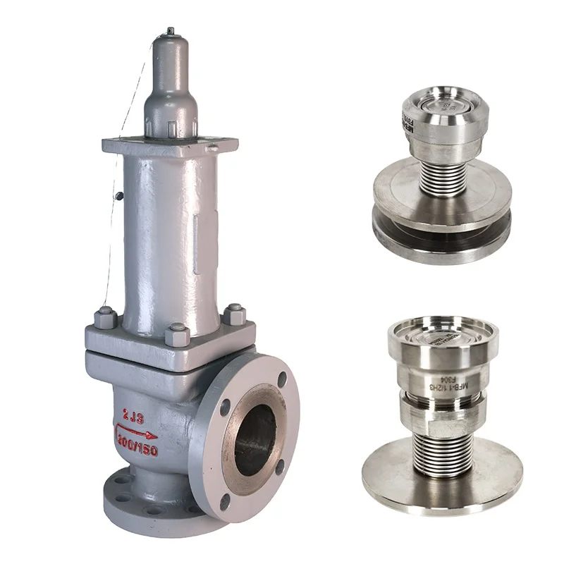 Corrugated Pipe Overflow Valve Valve Body Flange Gas Oil Balance Bellows  Manual Lifting Test Rod