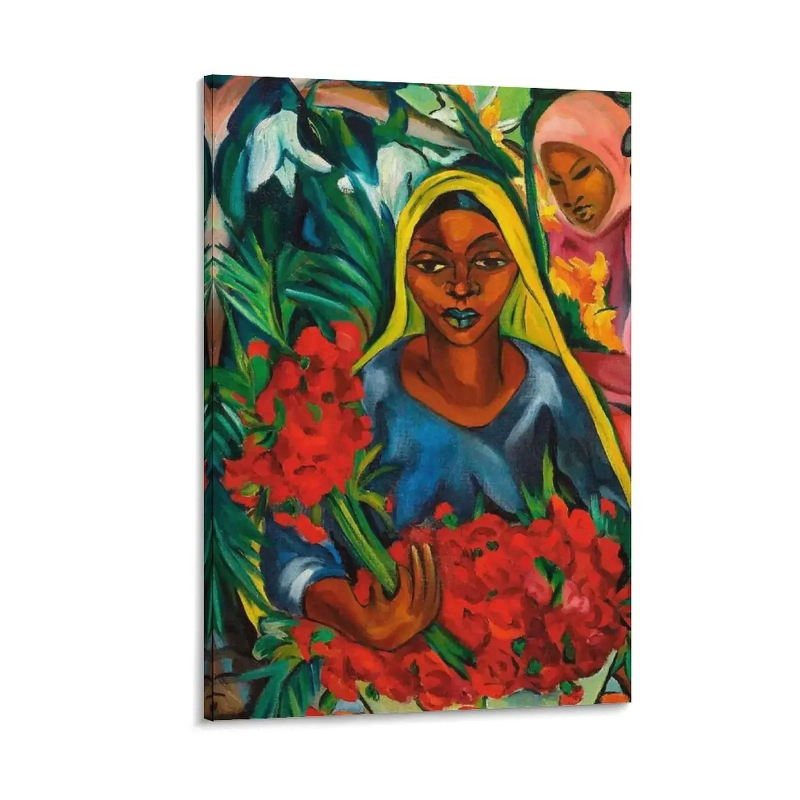 

The Flower Market, Cape Town - Irma Stern Canvas Painting Bedroom deco painting nordic home decor