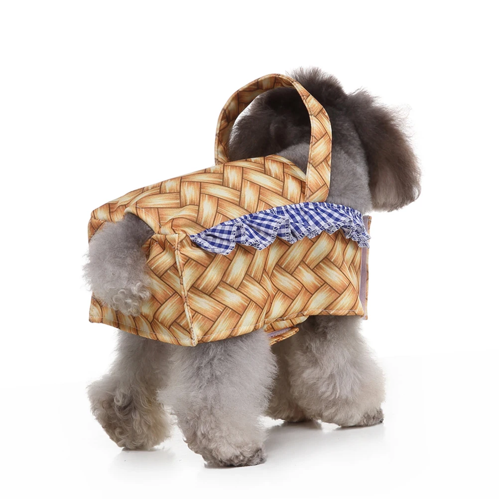 

Acrylic Pet Clothes Basket Design Dog Costume No Fading Harmless Breathable Healthy Halloween Carnival Christmas Outfits Small