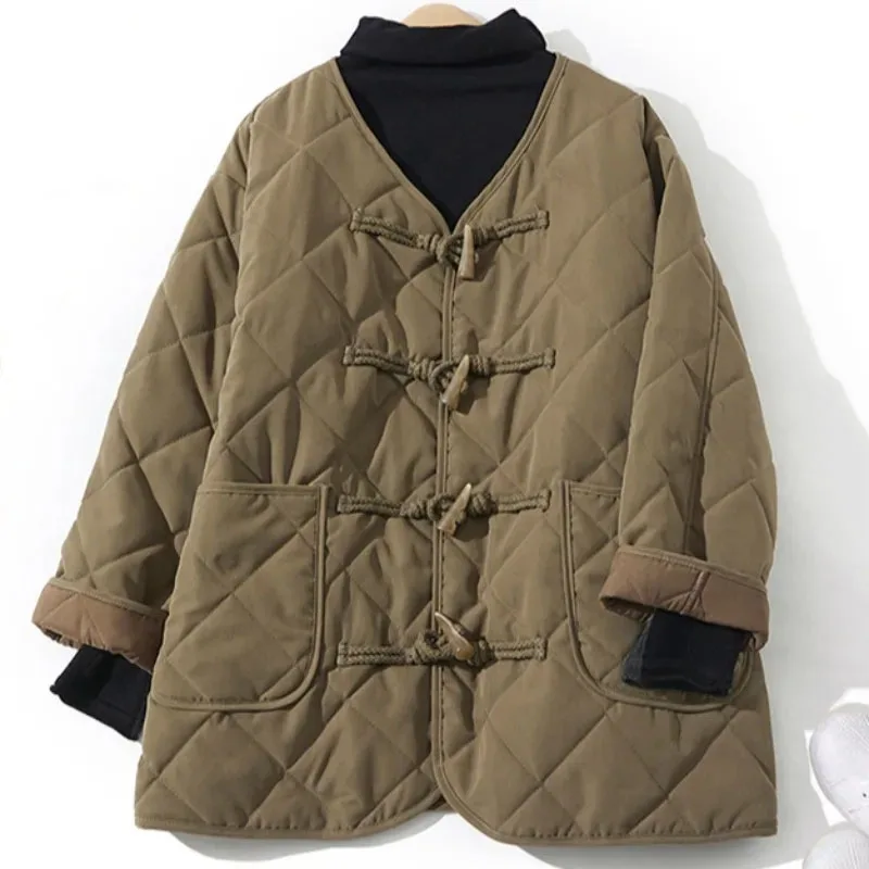 2025 Female Light Thin Parkas Outwear Autumn Winter Ladies Short Down Cotton Coat Korean Women Long Sleeves Cotton Padded Jacket