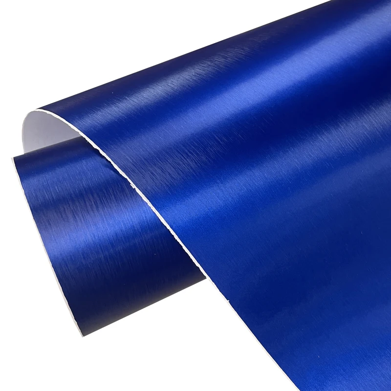 

Премиум хром, металлик, синий матовый металл, виниловая пленка, рулон воздуха, самоклеящаяся наклейка «сделай сам», автомобильная пленка