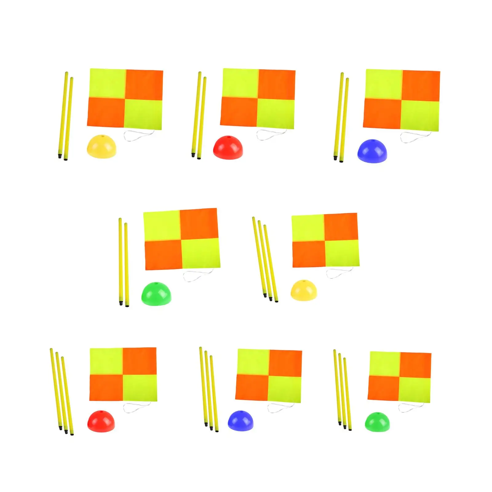 

Soccer Field Corner Flag And Agility Pole Set for Outdoor Practice