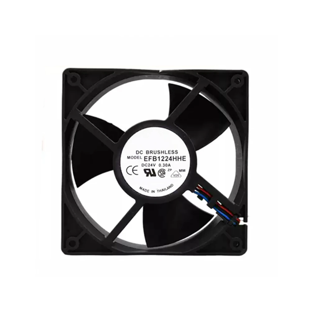 

EFB1224HHE DC 24V 0.30A 12038 12cm 120*120*38mm 3-Wire Cooling Fan