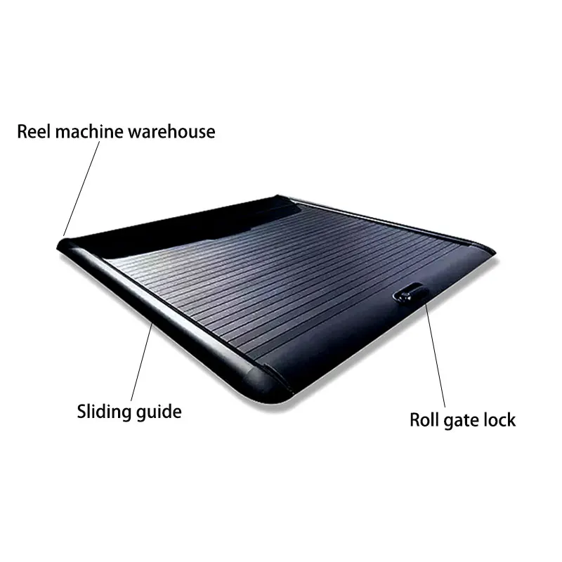 حار بيع دودج رام 1500 ميتسوبيشي تريتون L200 فورد F150 رينجر 4x4 شاحنة صغيرة طبل غطاء قابل للسحب غطاء صندوق السيارة #4