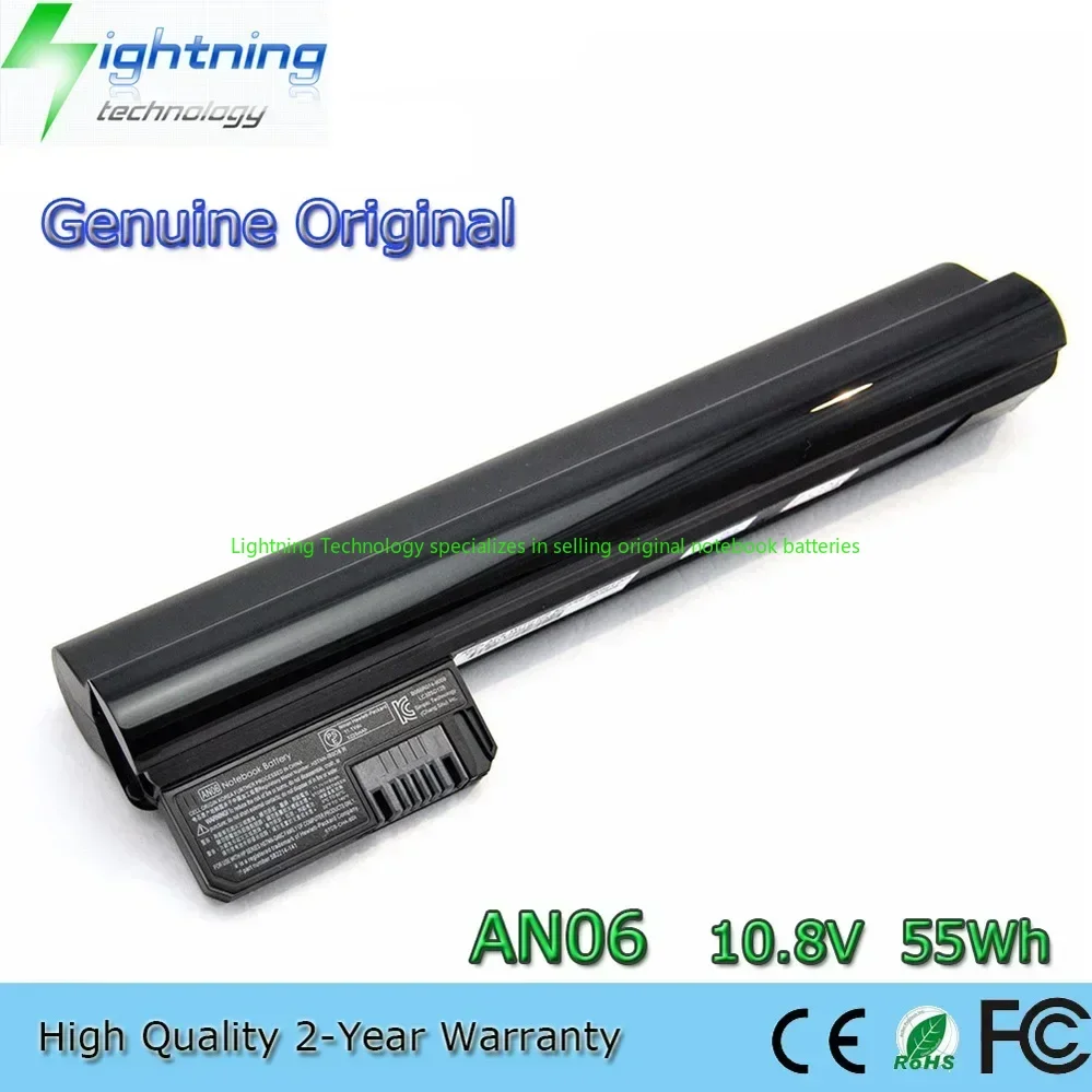 Genuine Original AN06 10.8V 55Wh Notebook Battery for HP Mini 210 mini210-1000 2102 Series 582214-141 590544-001