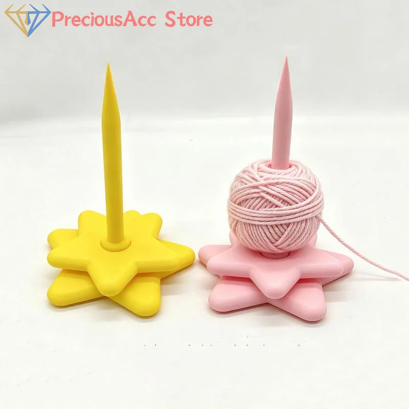 3D Printed Yarn Bowl Holder Knitting Crochet Thread Guide Wool Ball Organizer for Beginners Sewing Craft Workspace Home Studio