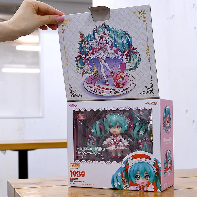 【100% auténtico】 BUEN COMPANY DE SONO Original H=10cm Vocaloid Hatsune Miku Nendoroid ( # 1939) Ver del 15 aniversario. Regalos Modo de juguete