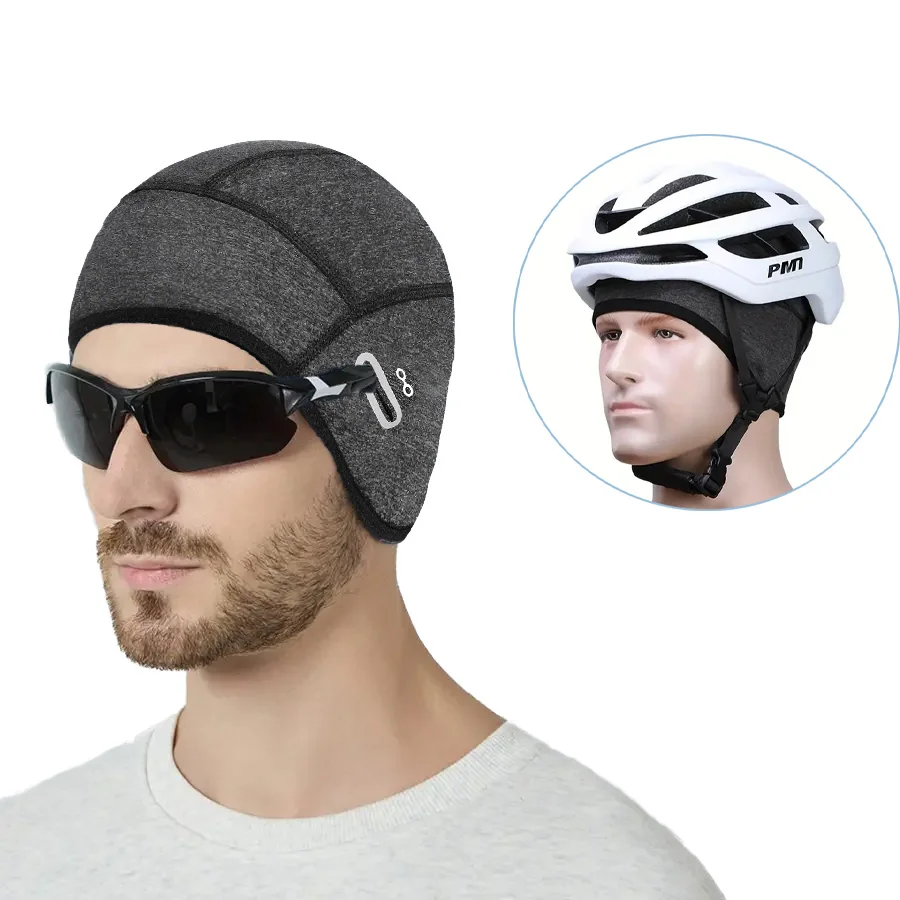 

1Pcs Ultra-Warm Winter Riding Hat Warm Knit Beanie for Cold Weather,Hand-Washable Comfortable Helmet Liner for Skiing & Running