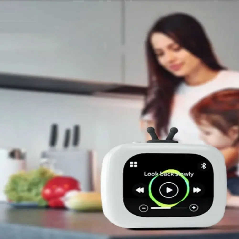 

Мини-Bluetooth-колонка с экраном, многофункциональная, стерео, с сабвуфером, беспроводная, креативный дизайн