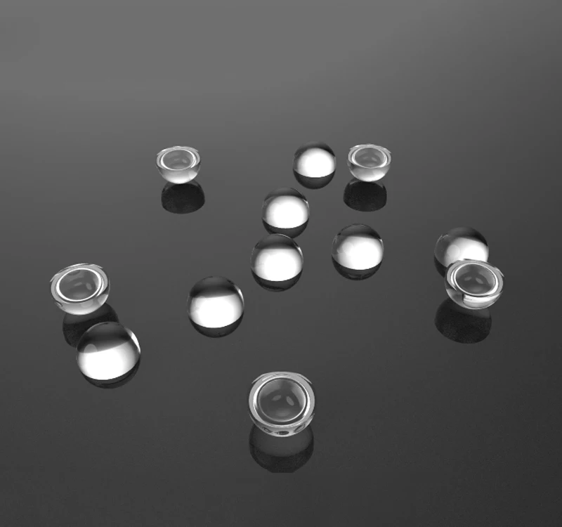 Spherical point-shaped highly focused glass lens quartz laser flat convex LED lens diameter 2.8mm processing customization image 2