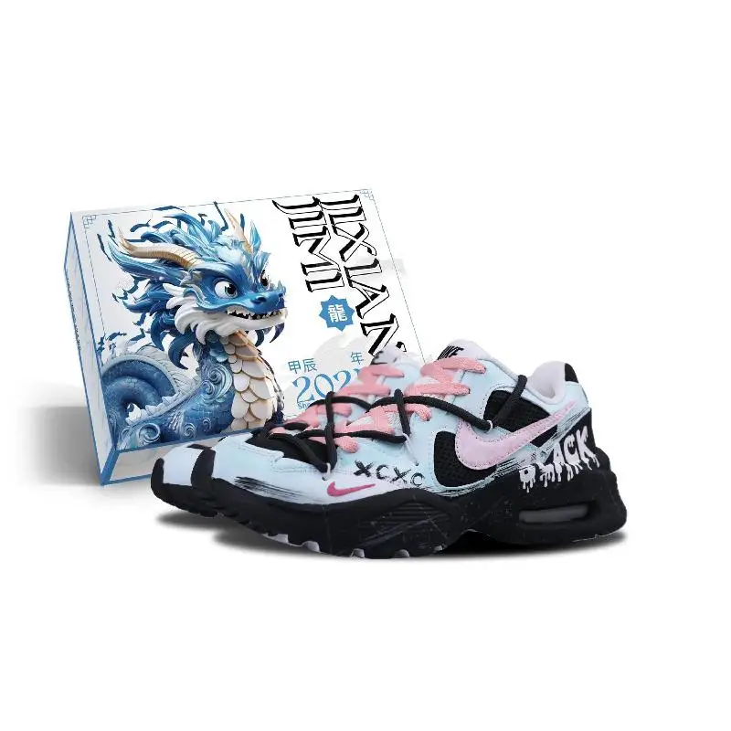 

[Невероятные женские кроссовки Mr. SBOX]Nike Air Max Fusion, женские низкие кроссовки розового/голубого цвета