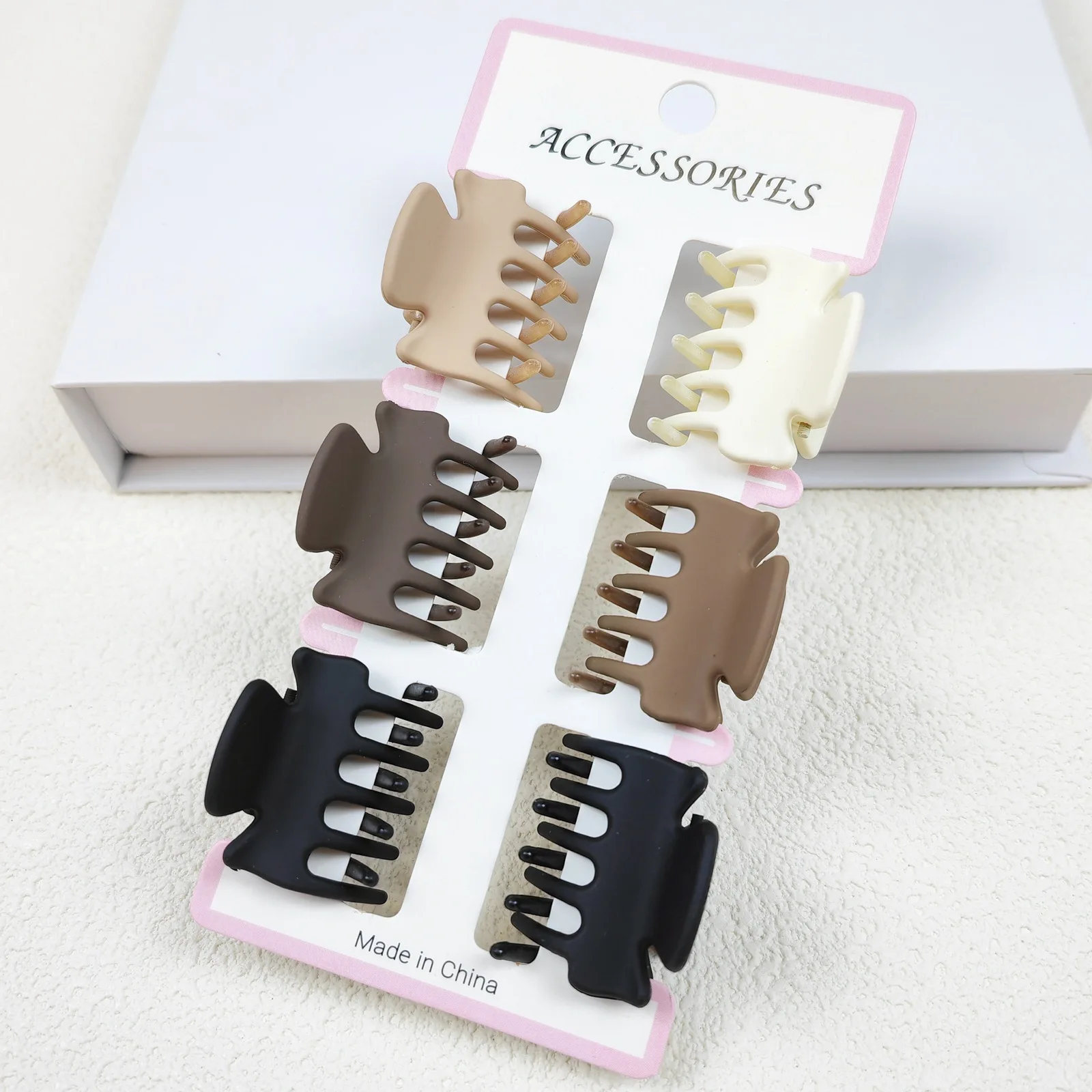 

2023 Colorful Matte Acrylic Hair Claw Korean Style Transparent Plastic Claw Clip Headband Hair Pins Hair Accessories For Women
