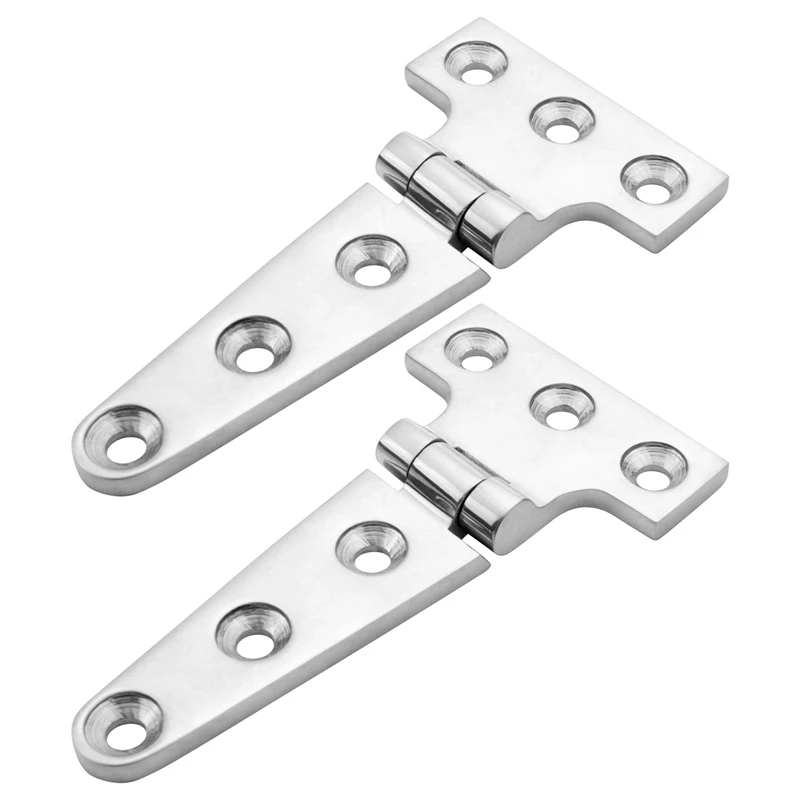 

2 PCS Heavy Duty T Hinge 316 Stainless Steel Marine Grade Casting Hinge Door Hatch Hinge Boat