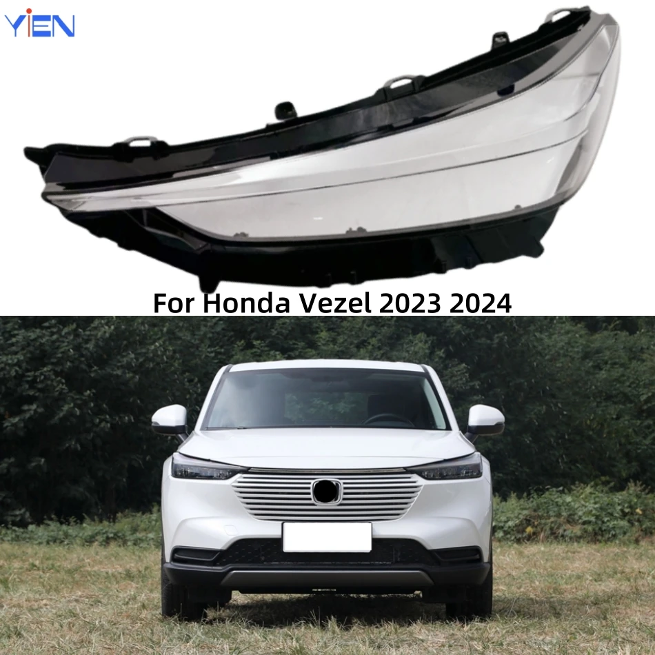 

For Honda Vezel 2023 2024 Automotive Accessories Front Lamp Glass Glass Headlight Car Front Headlight Lens Cover Lights Shell