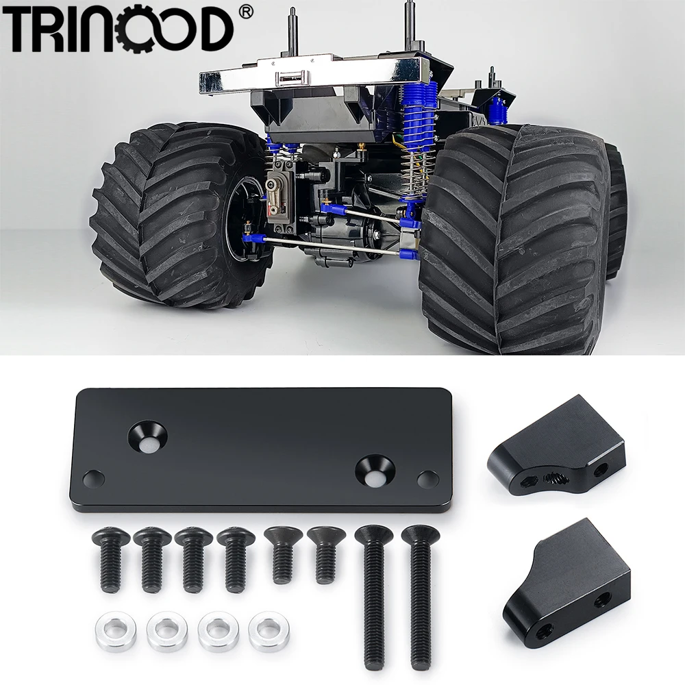 TRINOOD Metal Servo Mount Plate Kit for TAMIYA 1/10 Clod Buster 4x4x4 Upgrade Parts