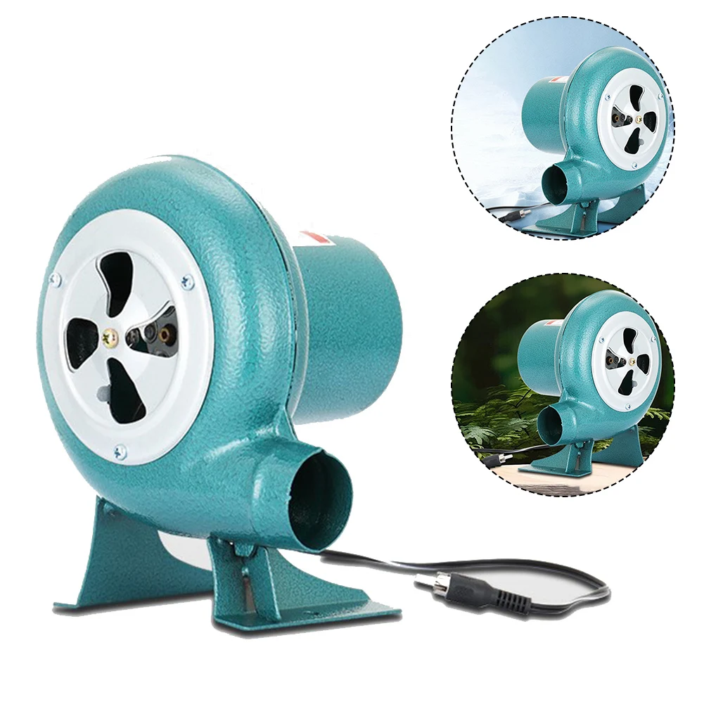 2800RPM Blower Outdoor BBQ Blower Blacksmithing 5 Blades AC110V220V Power Supply Adjustable Wind Speed DC12V Power Supply