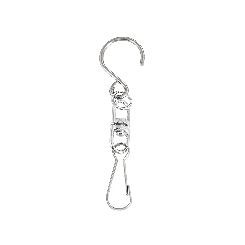 10 teile/los Windspiel haken 360 Grad drehbarer S-Typ Edelstahl Lager haken für Party Blumentopf Kronleuchter installieren hängen – Detail 5