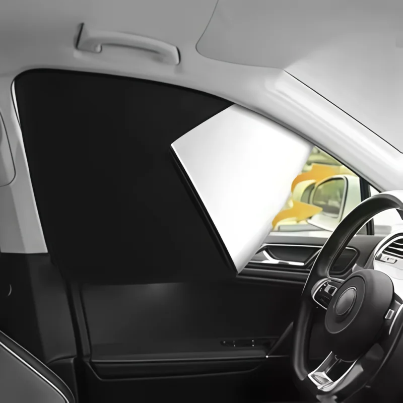 Pare-soleil magnétique pour voiture, rideaux latéraux réfléchissants en titane argenté non transparents pour fenêtre, protection solaire