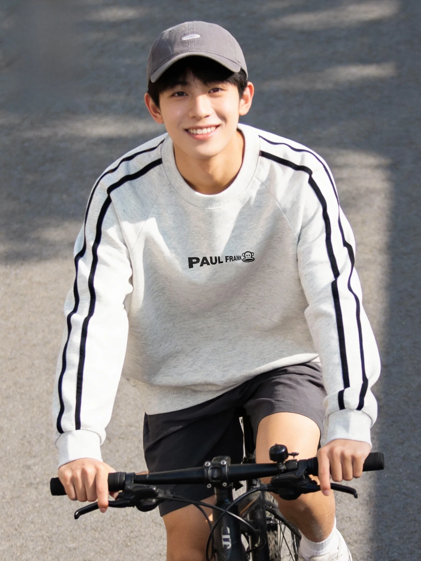 

M round Ne Sweatirt Spring Outdoor Sports Loose Color Blo Jaet Printed Long Sve Youth Faion