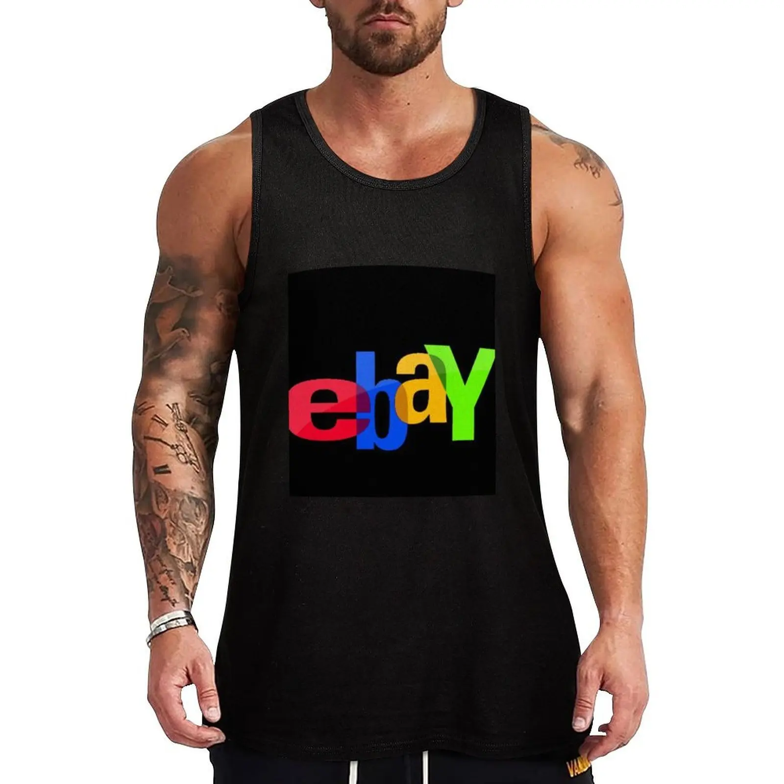 Traditional ebay logo under all these forms .... Tank Top Durable Stretch Tank Top Casual Athletic Sleeveless