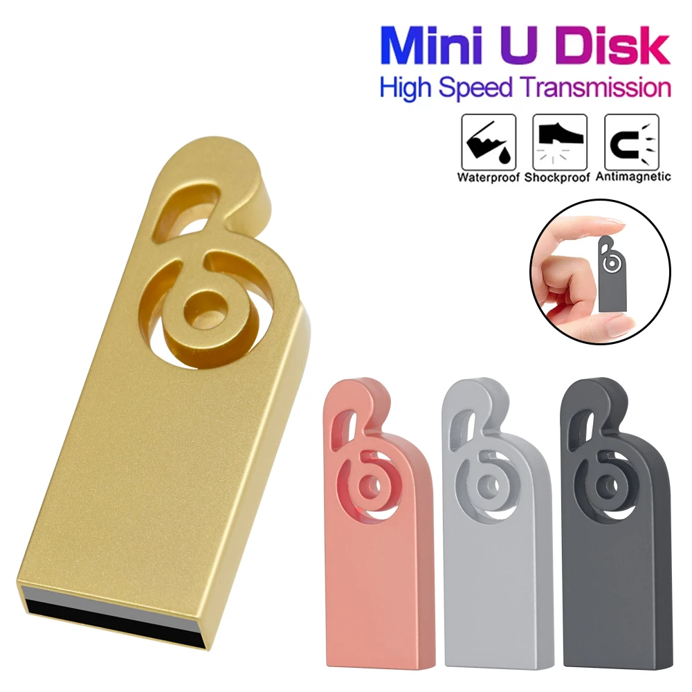 

USB Flash Drive 2.0 mini usb flash 4GB 8GB 16GB 32GB 64GB metal pen disk logo pen drive stick flash memory card for gift cle usb