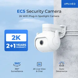 IMILAB EC5 Floodlight Camera 2K Outdoor Security Surveillance Color Night Vision Human Tracking 360° PTZ Auto Deterrence