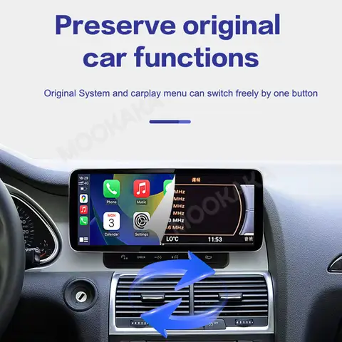 아우디 Q7 2010-2015 업그레이드용 LHD RHD 12.3인치 리눅스 스크린 미러링크 무선 CarPlay 자동차 카 라디오 IPS 헤드 유닛