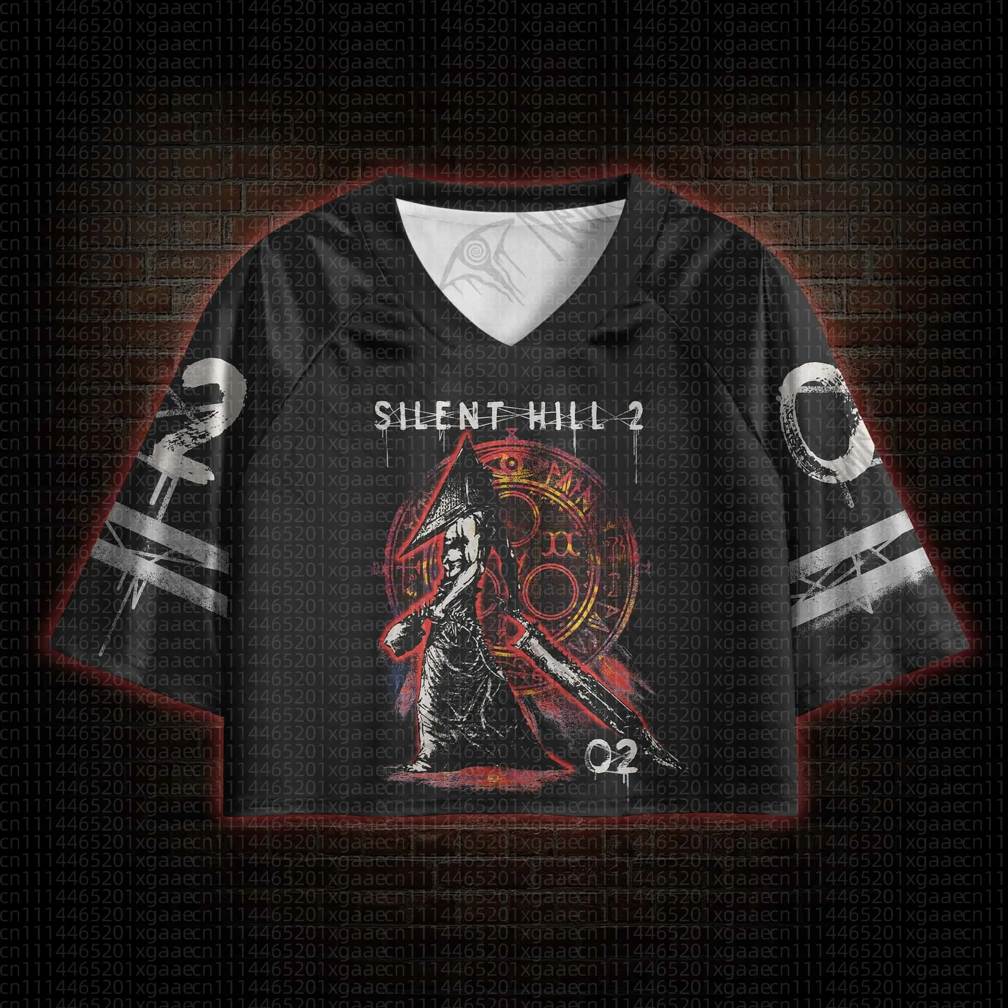 2026 New Movie Sports Fashion Adult Children V-neck Crop Top T-shirt Street View Clothing Gothic Horror Fan Gift