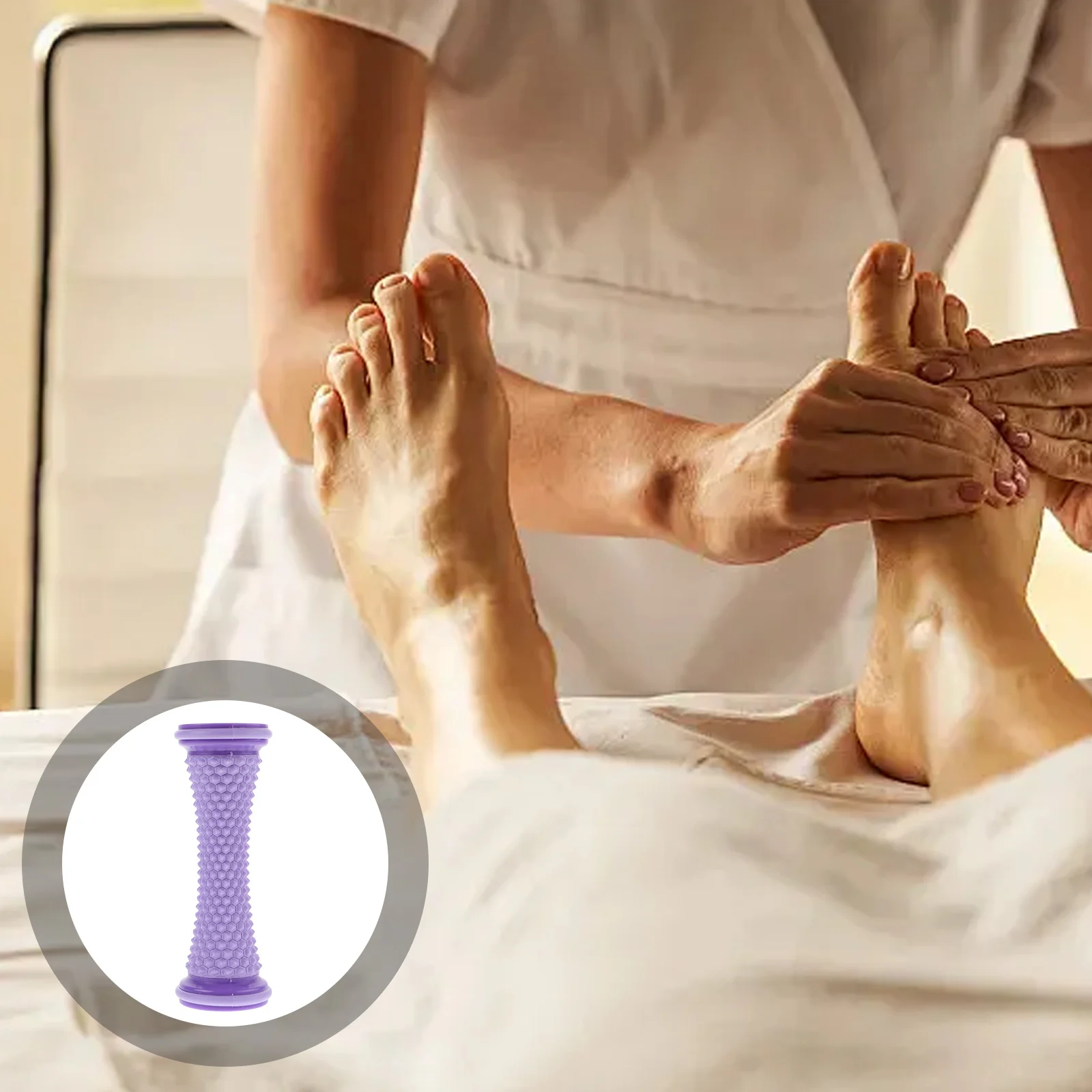 

Foot Roller Massager Plantar Manual Deep Tissue Circulation Trigger Point Reflexology Therapy Arch Foot Massage Tool