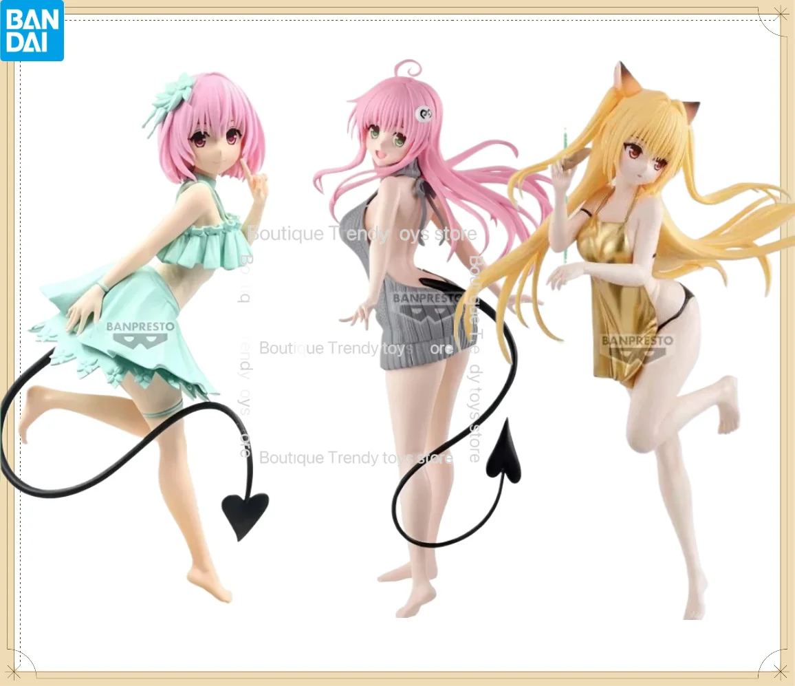 

Bandai BANPRESTO Official Anime To LOVE GLITTER&GLAMOURS Lala Momo Nana Eve Kotegawa Yui PVC Action Figures Model Collection Toy