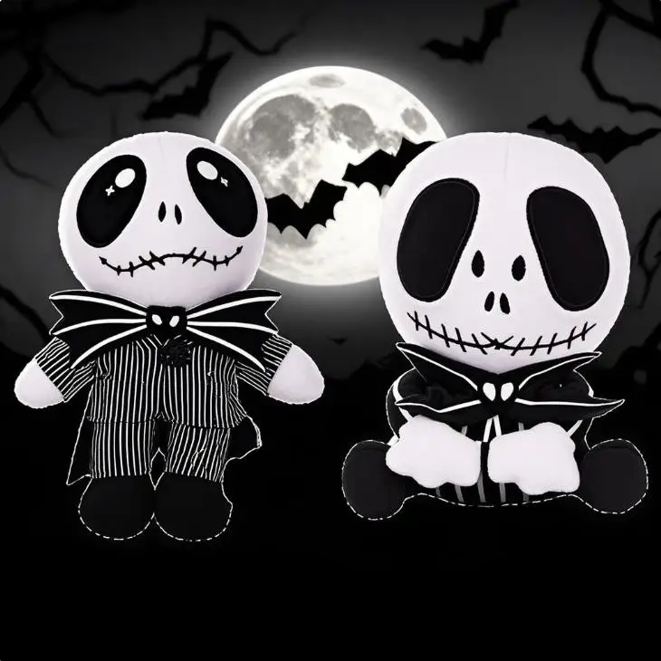 جديد دمية قطيفة الشكل لعب الأطفال لينة حوالي 15-17 سنتيمتر هدية لطيف صبي فتاة الكابوس قبل عيد الميلاد جاك Skellington