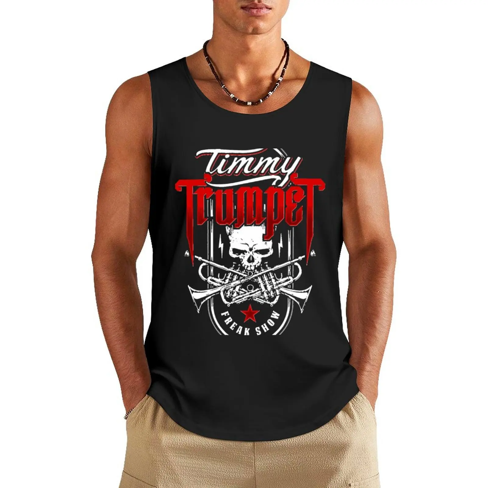 

timmy trumpet Tank Top summer Men's tops sleeveless gym shirt man fitness Gym clothes