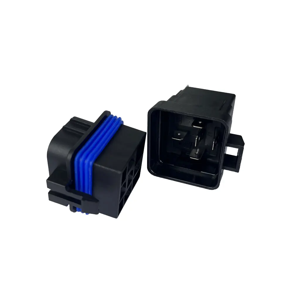 30A 12V 24V Sealed Waterproof Dust Integrated Automotive DC Power Relay Waterproof Socket With Bracket