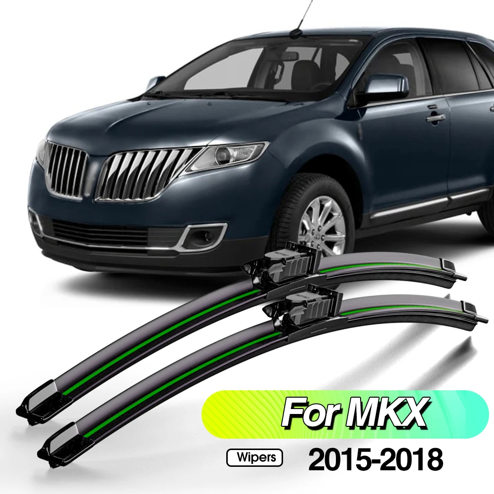 

For Lincoln MKX 2015-2018 2pcs Front Windshield Wiper Blades Windscreen Window Accessories 2016 2017