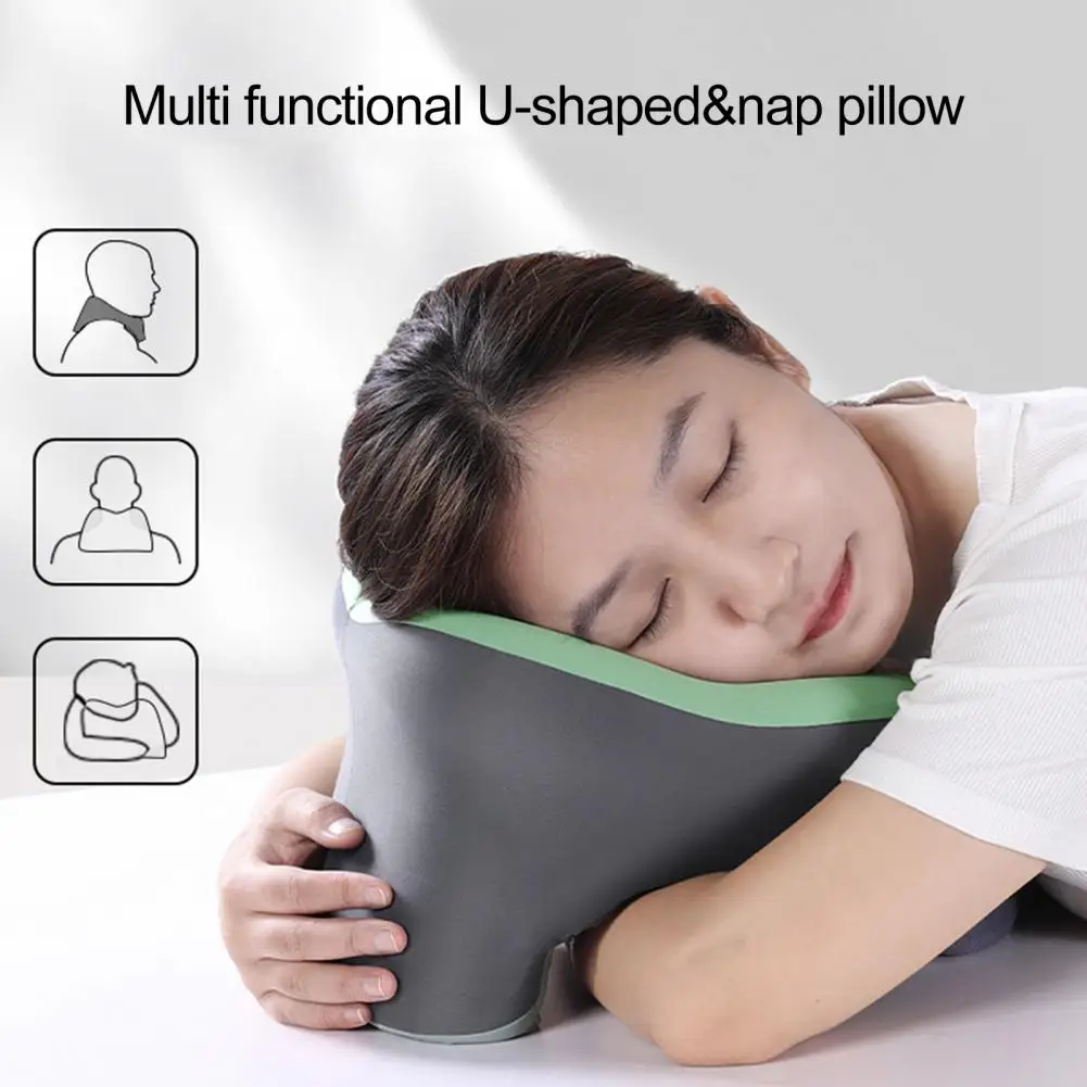 

Roll-up Travel Pillow Ergonomic Portable Travel Neck Support Pillow with Storage Bag Soft Wear Resistant for Easy for On-the-go